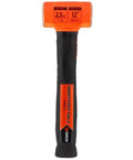 Front view of Copper Head Club Hammer Tough As Nails 2.5 Lb With 12 Inch Indestructible Handle Worksite Safe Non Sparking Tool