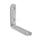 Heavy Duty Stainless Steel L Brackets For Wood Shelves And Furniture, rust proof right angle corner bracket with mounting holes.