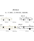 Dope Gold or Black Iron Wall Hook Shelf Decorative Rack for Keys Coats and Hats, showing size dimensions and detail.