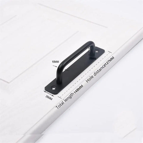 Black metal pull handle with measurements, not Gold Aluminum Alloy Cabinet Handles And Knob Set 2 Pack Sliding Barn Door Pulls For Cabinets Drawers Kitchen And Dresser 224mm Hole Distance Iron Style Durable Smooth Finish For Modern Home Your Go To Hardware