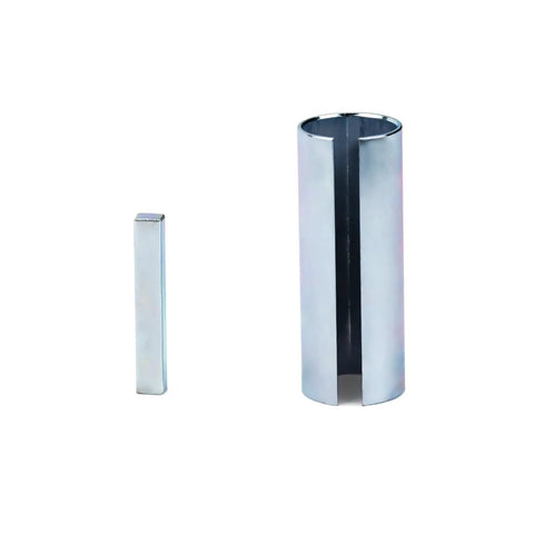 One Inch To One And One Eighth Inch Crankshaft Sleeve Adapter Kit Three Inch Long Stainless Steel With One Quarter Inch Keystock And Keyway Slot Gas Engine Crank Shaft Reducer For Pulley Bore Predator Compatible showing stainless steel sleeve and keystock