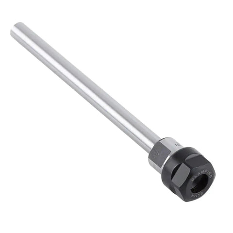 Hella Tough 8mm Cylindrical Shank Collet Extension With Knockout Precision Threading For Heavy Shop Lathes And Mill Tools, steel adapter