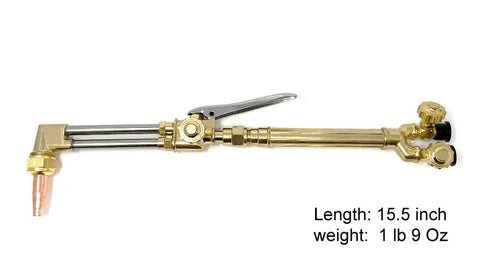 Beefed Up Heavy Duty M Size Oxygen Acetylene Cutting Welding Torch with CA1350 Attachment and 100FC Handle, shown in full view
