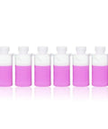 Six Pack Wide Mouth LDPE Wash Bottles With PP Draw Tube 500ml 17oz Each Lab Grade Dispensing Bottles One Piece Molded Construction Perfect For Chemistry Labs Reusable And Leak Free, front view