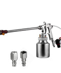 Extended Long Pole Spray Gun With One Liter Paint Cup And 100Cm Rod Delivers Sweet Auto And Furniture Finishing with brass fittings.