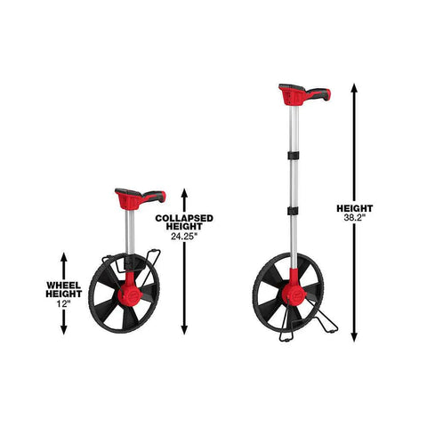Hella Precise 12 Inch Digital Measuring Wheel With IP54 Rated Housing And Vivid Backlit Display Built Tough For Pros Who Gonna Nail Every Property Line Survey Across Any Terrain