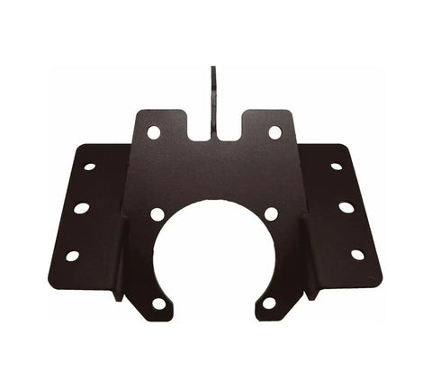 Heavy Duty Bumper Mounting Bracket For T660 2007 To 2020, black steel, top view, fits like OEM, auto aftermarket truck part