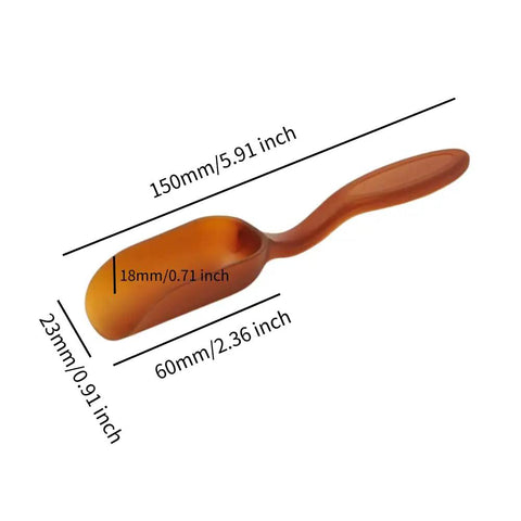 Ten Pack Mini Plastic Garden Shovels for Easy Soil Digging and Transplanting, Perfect for Succulents and Potted Plants, Dimensions Shown