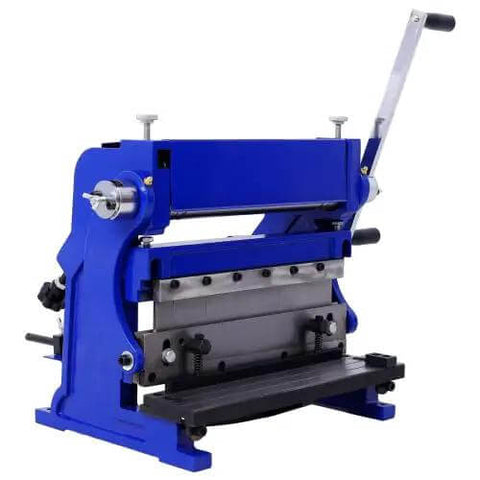 All-In-One Sheet Metal Brake 12 Inch 3 In 1 Shear Brake Roll Machine for home shop, 20 gauge capacity with 90 degree bending angle