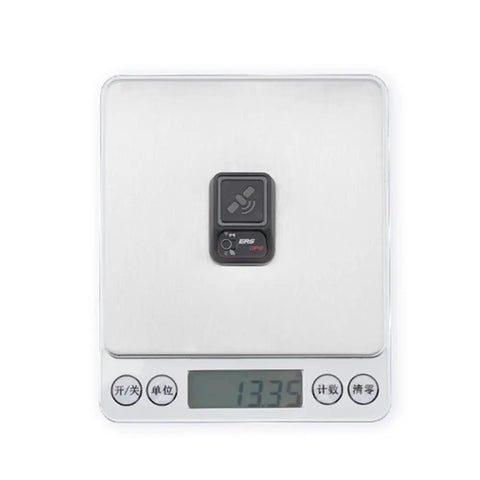 Hot Pick GPS Module For ExpressLRS PWM Receivers With CRSF Telemetry, weighing 13.35g on digital scale, compact black design