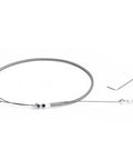 Beefy Universal Stainless Steel Braided Throttle Cable Kit with Adjustable Automotive Accelerator Cable for Cars Go Karts