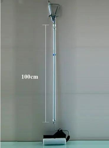 Pro Grade Paint Roller Kit With 100Cm Extendable Pole And Airless Sprayer Adapter, showing 100cm pole and roller frame.