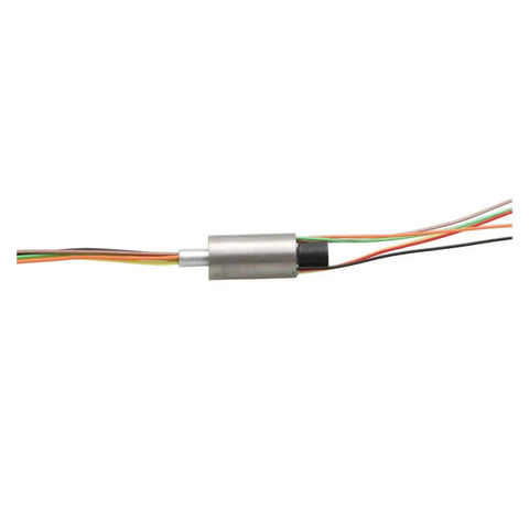 6CH 6mm Slip Ring 360 Degree Rotary Joint for Drone Gimbal and Robotic Systems, conductive slip ring with gold contacts and wires