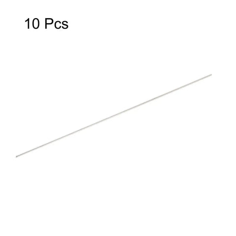 Pro Grade 2mm X 400mm Stainless Steel Round Rod, solid shaft lathe bar stock in a pack of 10, ideal for DIY projects and model aviation.