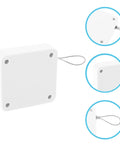 Punch Free Self Closing Door Closer For Home With ABS Construction 1.2m Wire Length Quiet Durable Weatherproof Easy Install