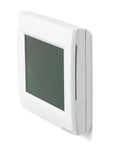 Side view of Vision Pro 8000 Touch Screen Thermostat With Red Link Technology 7 Day Programmable Single Stage Climate Control