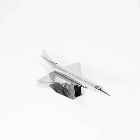 Concorde Supersonic Cargo Aircraft Model Kit For DIY Builders Assemble 3D Airplane Working Model 7 Piece Metal Kit Realistic Delta Wing Design Easy Craft Toy For Aviation Fans