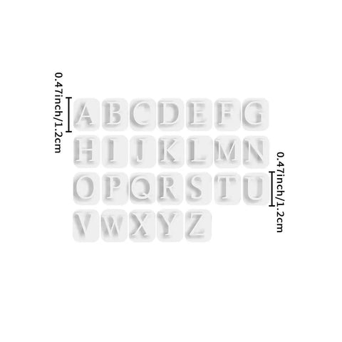 Dope 26 Piece Alphabet Polymer Clay Cutters Set Uppercase Letters For Polymer Clay Molds And DIY Crafts Durable Plastic