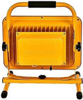 Back view of Heavy Duty 100W Rechargeable LED Floodlight With 270 Degree Swivel Bracket And Solid Aluminum Construction Waterproof Ip65 Rated.