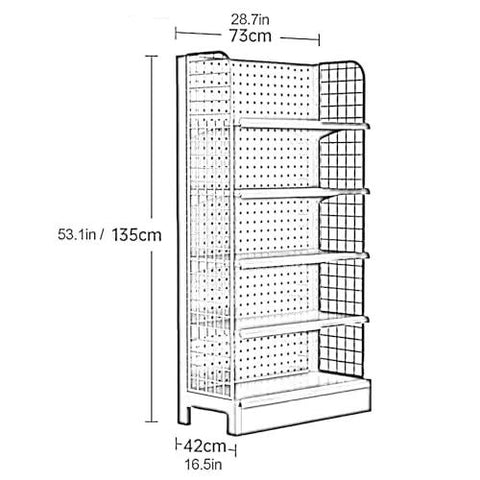 Heavy Duty Metal Storage Shelves Built Tough Floor Standing Shelving Unit For Garage Kitchen And Workspace Organization Rust Resistant Steel Rack With Heavy Load Capacity To Keep Your Setup Clean And Stress Free, dimensions and design layout.