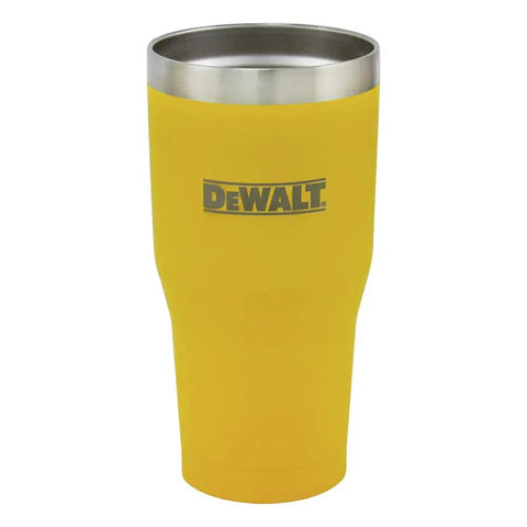 Kickass 30 Oz Stainless Steel Tumbler With Double Wall Vacuum Insulation And Spill Proof Lid To Keep Your Morning Brew Epic While You Conquer The Daily Grind In Yellow.
