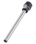 Hella Tough 8mm Cylindrical Shank Collet Extension With Knockout Precision Threading For Heavy Shop Lathes And Mill Tools, silver steel.