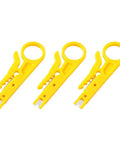 Rugged Heavy Duty Electric Wire Stripper Go To Tool For Fast Cutting Crimping And Peeling Tasks On Network Data Cables, yellow plastic strippers