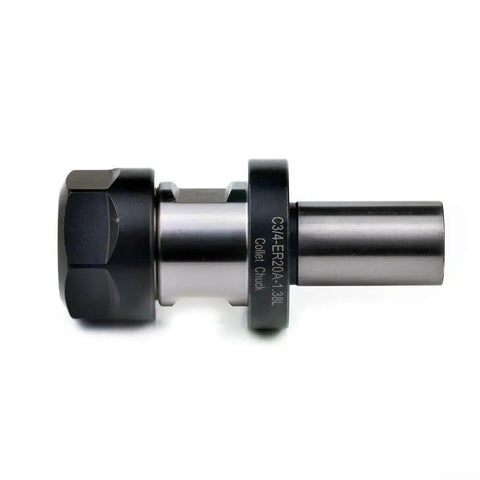 ER20 Collet Chuck Kit With 3/4 Inch Shank And 1.38 Inch Length for CNC Milling Lathe Workholding System, side view