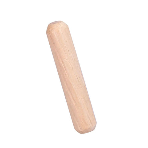 Single M6 round fluted wooden dowel pin from the M6 Round Fluted Wooden Dowel Pins Set For Furniture Assembly Beefy Durable