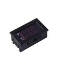 2-Pack 0.28 Inch LED Voltmeter Ammeter Dual Display Digital Multimeter for DC Power 0 to 100V 10A with red and blue readouts