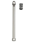 T1708 E Thru Trainer Axle M12 x 1.75 for 142x12 hubs, shown with steel components, plug and play design for bike training