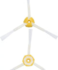 Replacement Parts Kit For Roomba 600 Series Direct Fit Vacuum Robot With Pro Grade 675 692 694 690 680 660 651 650 614 610 500 Series Includes 8 Side Brushes 2 Main Roller Brushes 6 Filters 1 Caster Wheel, showing two nylon side brushes