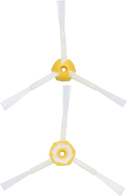 Replacement Parts Kit For Roomba 600 Series Direct Fit Vacuum Robot With Pro Grade 675 692 694 690 680 660 651 650 614 610 500 Series Includes 8 Side Brushes 2 Main Roller Brushes 6 Filters 1 Caster Wheel, showing two nylon side brushes