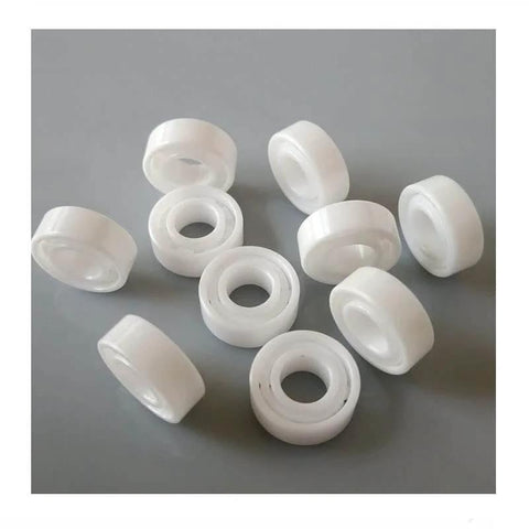 10 Pcs 623 Fishing Reel Bearing ABEC 9 3x10x4mm Zirconia ZrO2 Full Ceramic Ball Bearings 623CE on gray surface