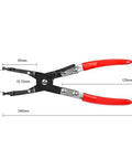 Premium One-Handed Car Wire Welding Clamp 240mm Adjustable Ratchet Tool for Precision Soldering And Tight Joints Without A Tremor, showing measurements.