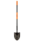 Heavy Duty Workhorse Shovel With 58 Inch Length, Rust Resistant High Carbon Steel Blade, Fiberglass Handle With Riveted Bond