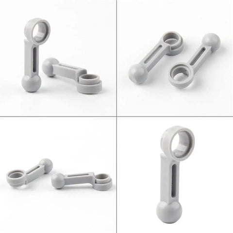 Close-up of gray connecting rods from 67 Piece DIY Engine Kit With Cylinder Piston Connecting Rods Crankshaft And Pin Connector Block