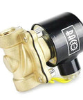 3/8 Inch Brass Electric Solenoid Valve, 12V DC Normally Closed, NPT Thread, 3/8 Pipe Size, Durable Brass Body for Water or Air Lines