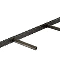 Heavy Duty Floating Shelf Brackets Fifty Eight Inches Long Invisible Mantel Supports For Thick Lumber Boards Matte Black Alloy.