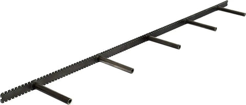 Heavy Duty Floating Shelf Brackets Fifty Eight Inches Long Invisible Mantel Supports For Thick Lumber Boards Matte Black Alloy.