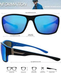 Wrap Around Bifocal Sunglasses With Built In Readers 1.25 For Driving And Sports Use With Blue Or Black Frames Clear Vision