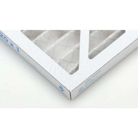 Pleated Air Filter 12x20x1 Wire Backed MERV 10 Synthetic Paperboard Frame 300 FPM 625 CFM corner view