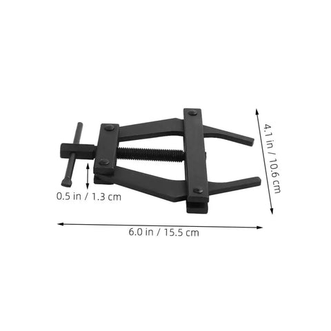 Hella Durable Motorcycle Chain Tensioner Tool Adjustable Chain Tightener For S Chain Rock Solid Bike Chain Adjuster, black steel, 6 x 4.1 in.