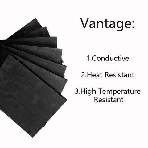Stacked Premium Graphite Sheet For High Temperature Applications 100x100mm Electrode Plate, 1 to 30mm Thickness, Heat Resistant