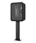 Tough As Nails Wall Mount Ev Charger Enclosure With Mechanical Lock And Translucent Tempered Glass Panel Crafted From Cold Rolled Steel For Heavy Duty Drainage And Quick Heat Release In Large Size, standing on a post.