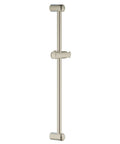 Tempesta 24 Inch Shower Bar In Brushed Nickel With StarLight Finish Scratch And Tarnish Resistant, Adjustable Height Bar