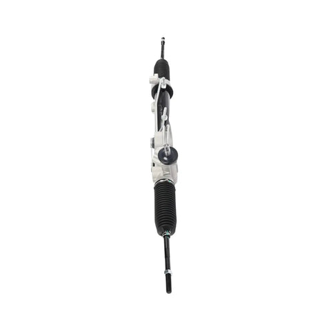Top Grade Power Steering Rack And Pinion Kit For Chevy Silverado 1500 Sierra 1500 Crew Cab Extended Models 2007 To 2013 Non Hybrid Performance Pa front view with outer casing and boot.