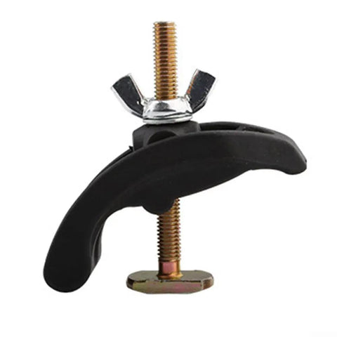 Heavy Duty Bow Clamp For CNC Engraving Machine T Slot compatible with 80 And 100mm Aluminum Profiles, steel clamp with threaded screw.
