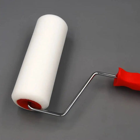 Slick Heavy Duty Foam Paint Roller With Ergonomic Grip Handle High Density Sponge For Top Shelf Smooth Wall Coverage. 7 inch roller.