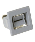 Dryer Door Catch Replacement For WE01X25316 OEM Part, Direct Fit, Durable Appliance Hardware, gray latch close-up